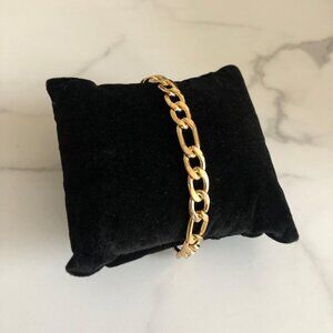 Figaro Chain Bracelet - 14K Gold-Plated